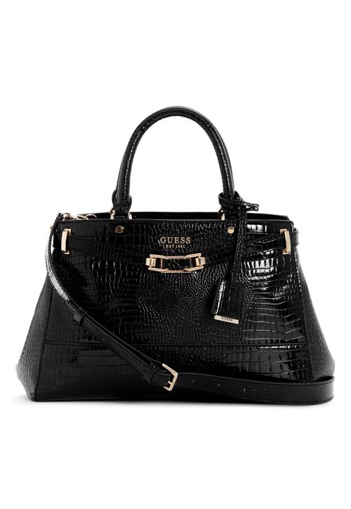 Bolsa Silvye Luxury Satchel Crocco Preto