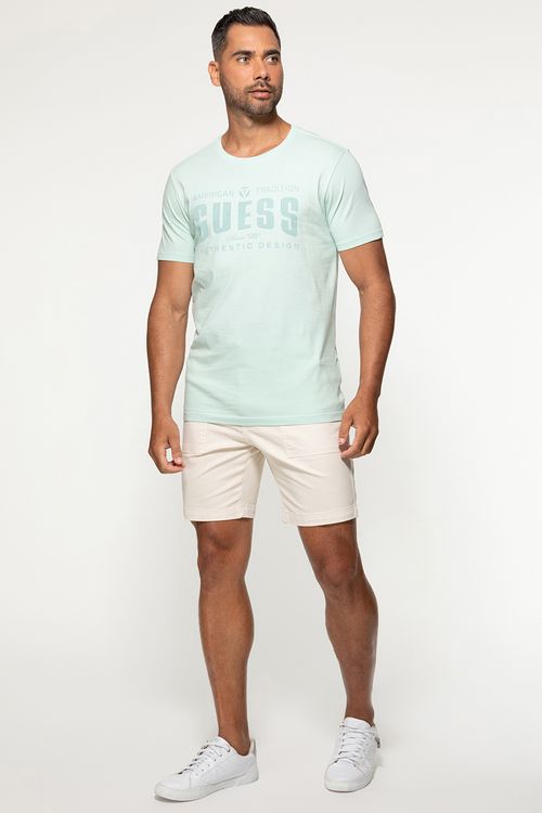 Camiseta Guess American Tradition Azul Claro