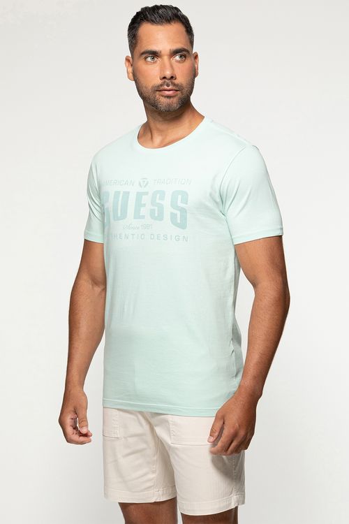 Camiseta Guess American Tradition Azul Claro