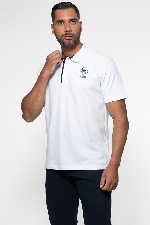 Camisa Polo Bordado 4g Branco