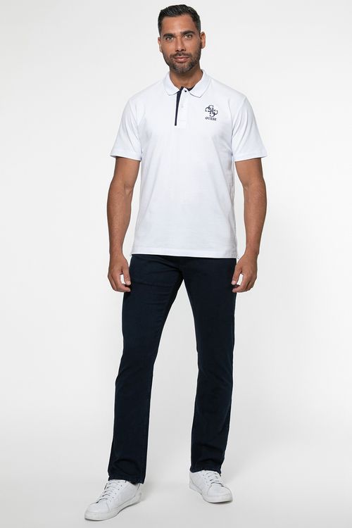 Camisa Polo Bordado 4g Branco