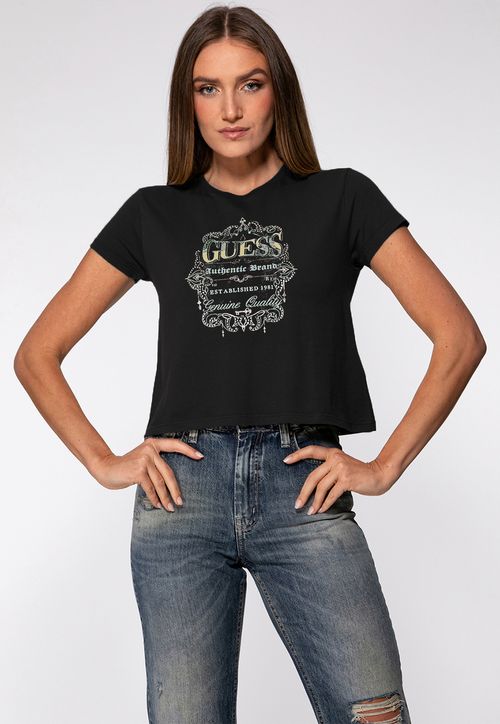 Camiseta Authentic Brand Hot Fix Preto