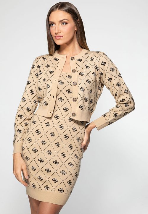 Cardigan Tricot 4g Eco Bege
