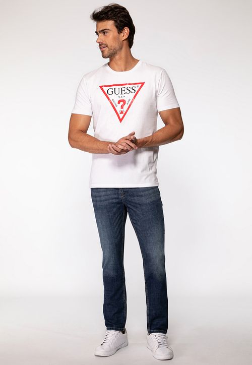 Calça Jeans Guess Slim Tapered Azul