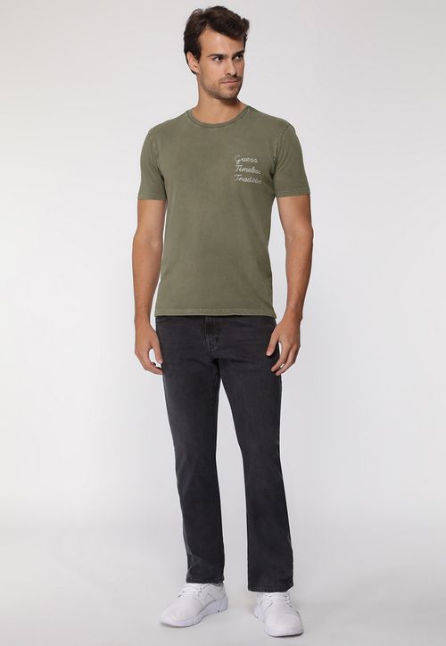Camiseta Bordado Timeless Tradition Verde Oliva