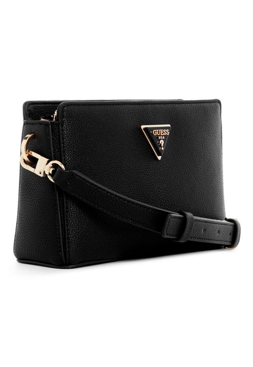 Bolsa Meridian Transversal Top Zip Preto