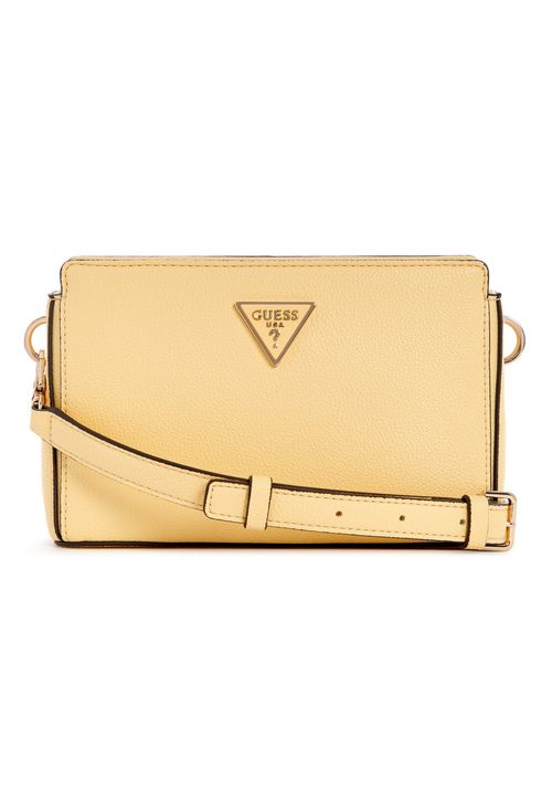 Bolsa Meridian Transversal Top Zip Amarelo Claro