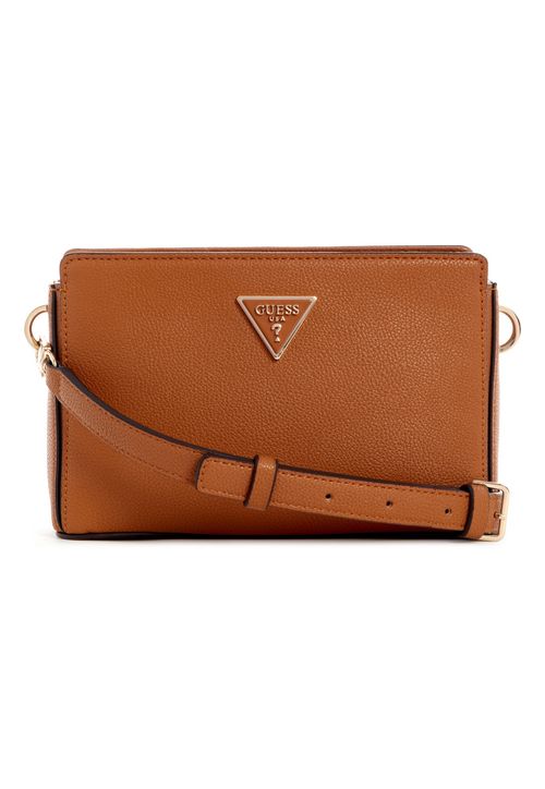 Bolsa Meridian Transversal Top Zip Marrom