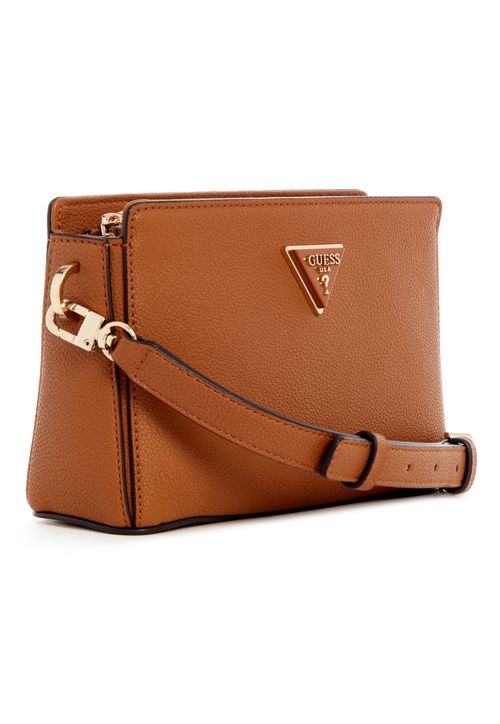 Bolsa Meridian Transversal Top Zip Marrom