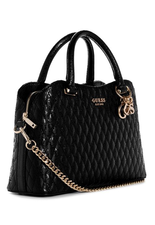 Bolsa Betula Satchel Matelassê Preto