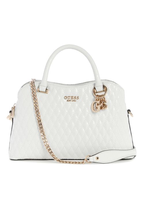 Bolsa Betula Satchel Matelassê Branco