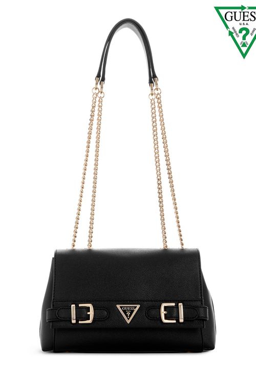 Bolsa Eco Guess Ali Conversível Flap Preto
