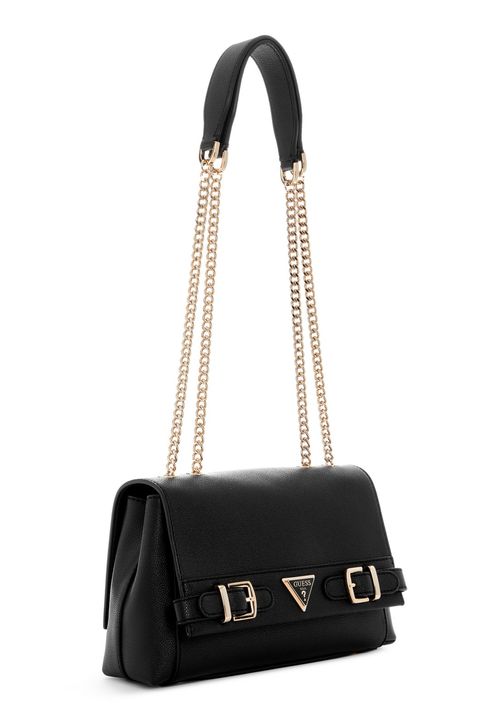 Bolsa Eco Guess Ali Conversível Flap Preto