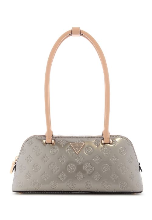 Bolsa Arnela Shoulder Satchel Metálica Prata