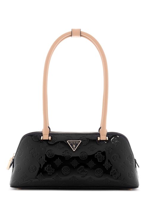 Bolsa Arnela Shoulder Satchel Verniz Preto