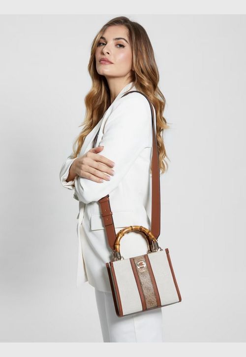 Bolsa Kerima Bamboo 2 Comp Mini Tote Caramelo