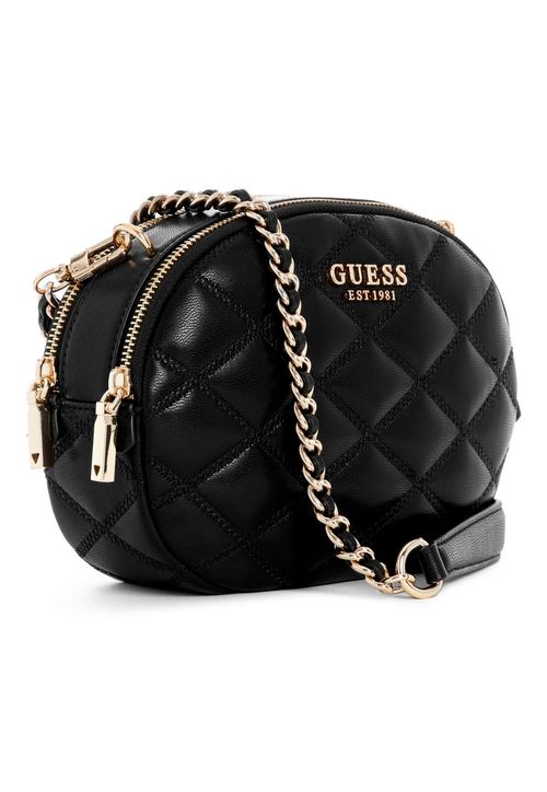 Bolsa Tamsin Double Zip Crossbody Preto