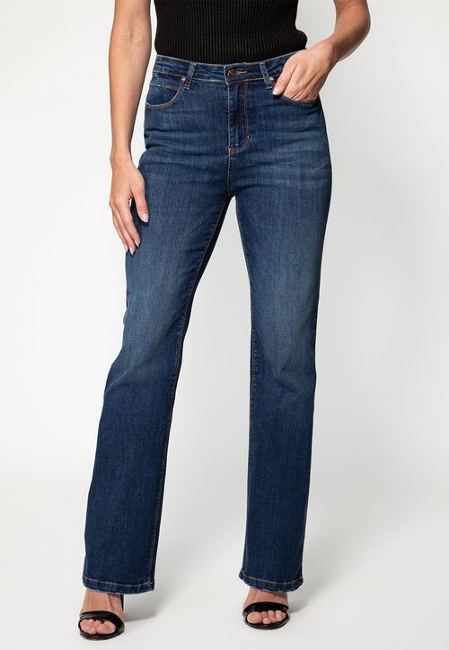 Calça Jeans Boot Cut Escura Guess Azul Escuro