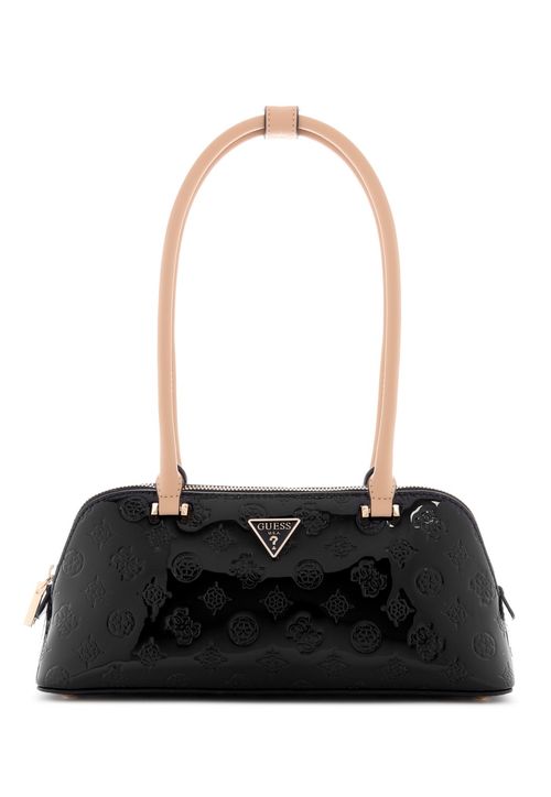 Bolsa Arnela Shoulder Satchel Verniz Preto