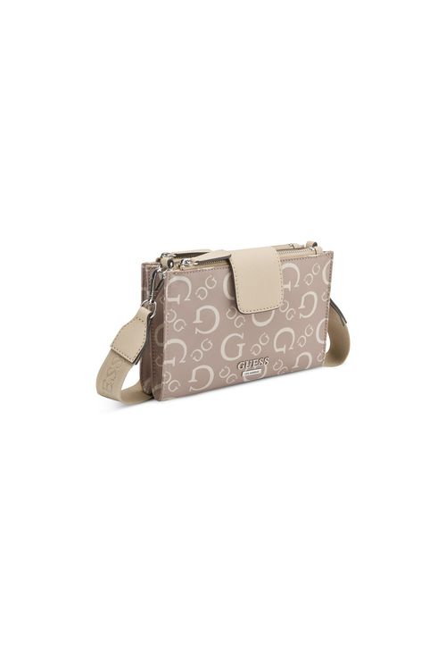 Bolsa Madix Guess Mini Crossbody Top Zip Caramelo