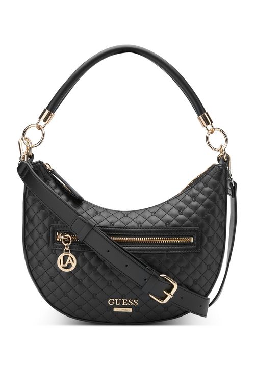 Bolsa Guess Monica Mini Top Zip Preto