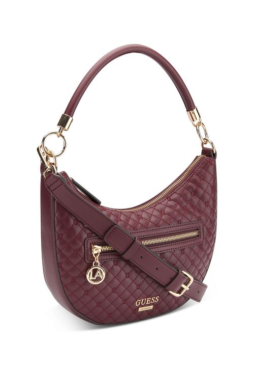 Bolsa Guess Monica Mini Top Zip Vinho