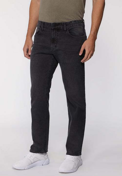 Calça Jeans Guess Slim Lavanderia Preto