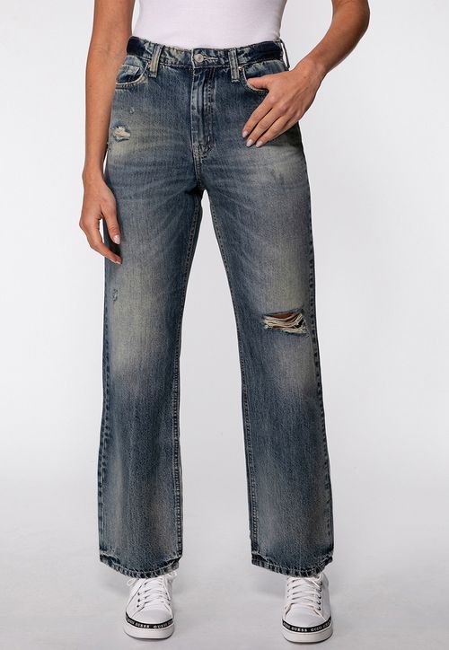 Calça Jeans Guess Straight Leg Azul