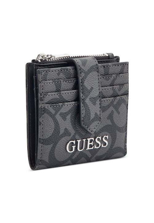 Carteira Guess Abbas Slg Credit Card Case Cinza Escuro