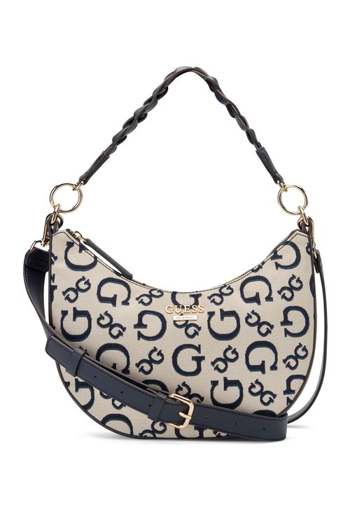 Bolsa Mini Guess Monica Top Zip Azul Marinho