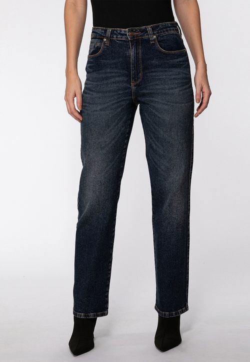 Calça Jeans Guess Straight Leg Azul Escuro