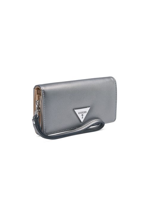 Carteira Guess Lathan Slg Phone Organizer Prata