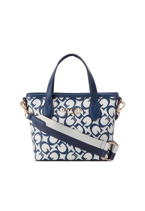 Bolsa Mini Guess Ashburn Tote Azul Marinho