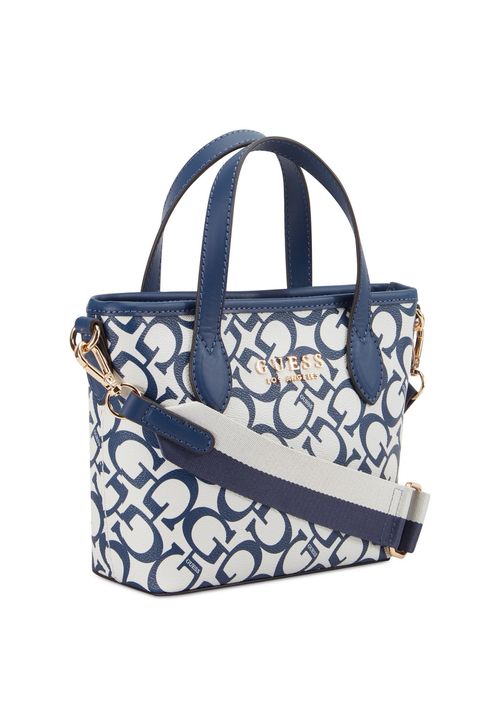 Bolsa Mini Guess Ashburn Tote Azul Marinho