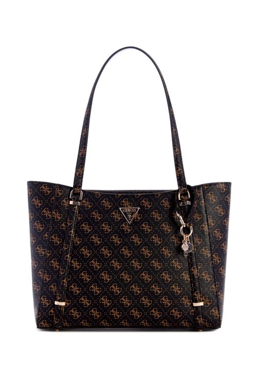 Bolsa Daryna Elite Tote Logo Marrom