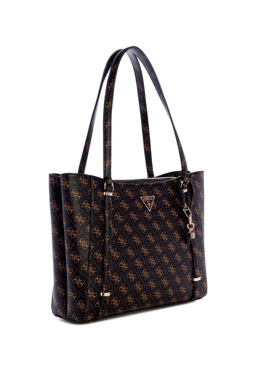 Bolsa Daryna Elite Tote Logo Marrom