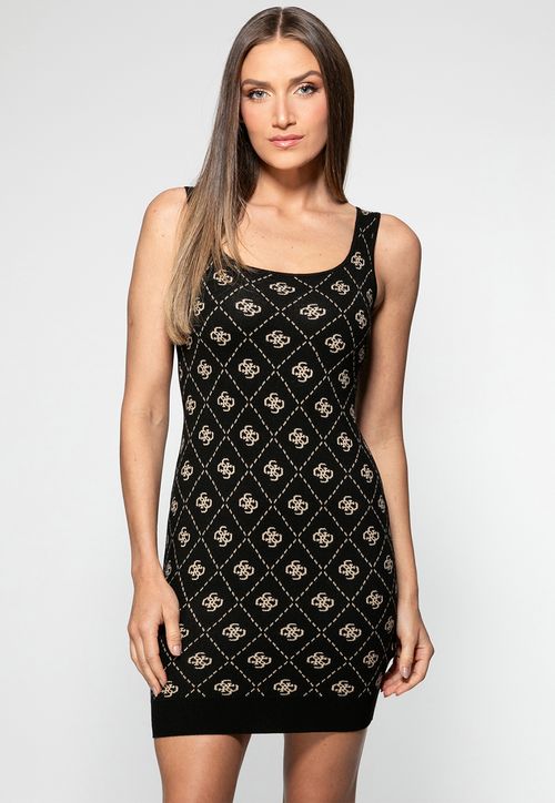 Vestido Tricot Logo 4G Preto