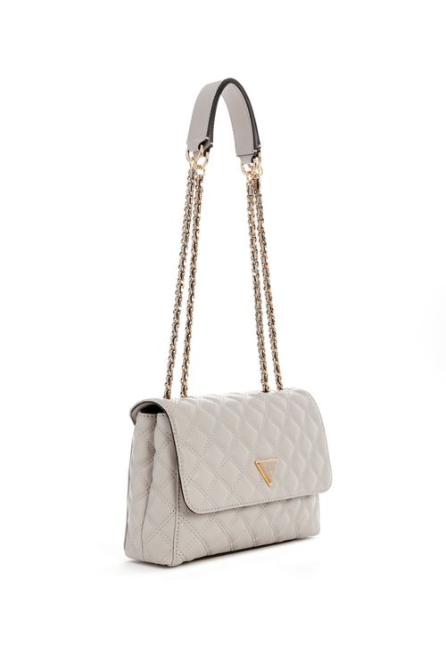Bolsa Giully Ii 2 Compartimentos Transversal Flap Cinza