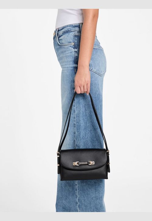 Bolsa Lefia Flap Shoulder Bag Preto