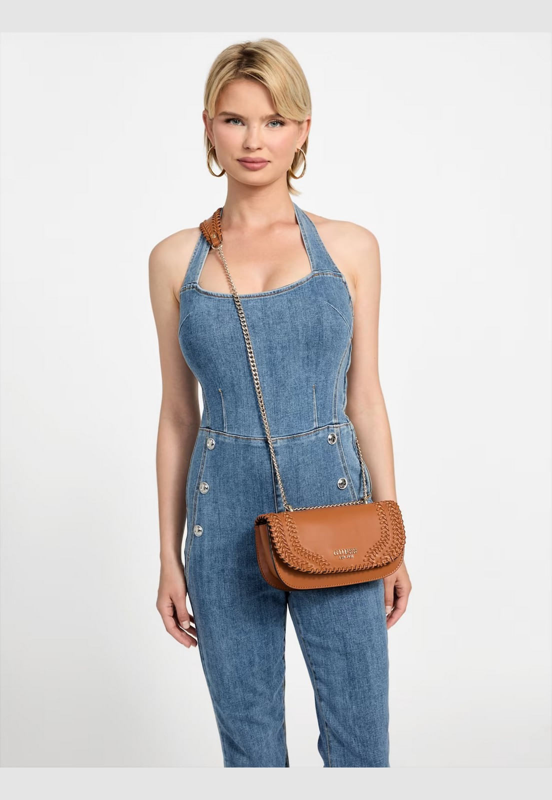 fontaine guess v1 ろと GUESS Iwona Top Zip Crossbody, Pomba, One Size | Amazon.com.br