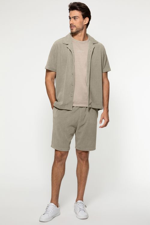 Bermuda Malha Texturizada Eco Verde