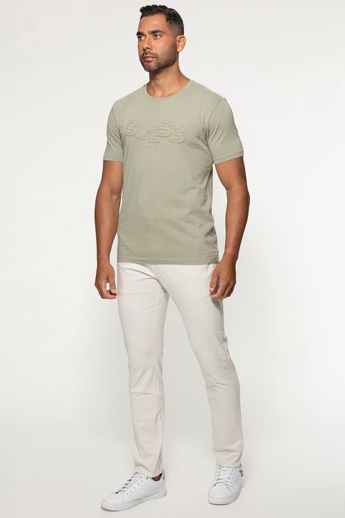 Camiseta Guess Aplique Sarja Verde