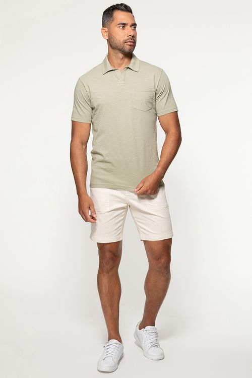 Camisa Polo Flamê Bolso Verde