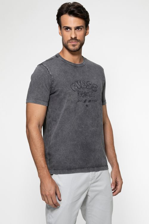 Camiseta Rugby Patch Guess Preto