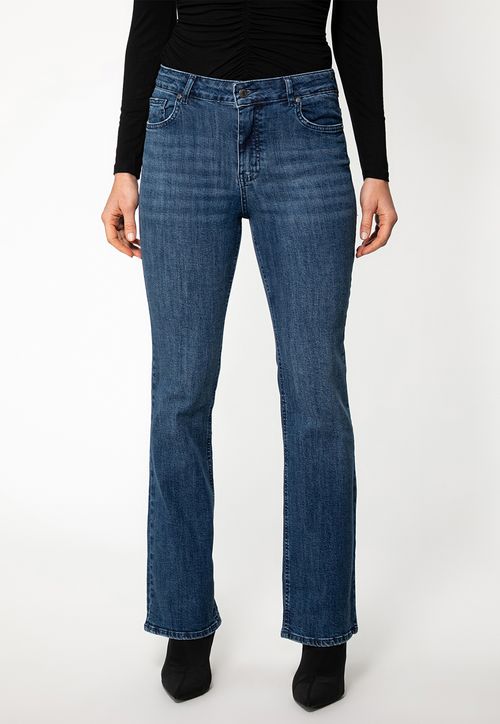 Calça Jeans Bootcut Azul Escuro