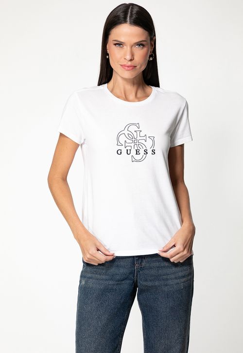 Camiseta 4G Relevo Branco