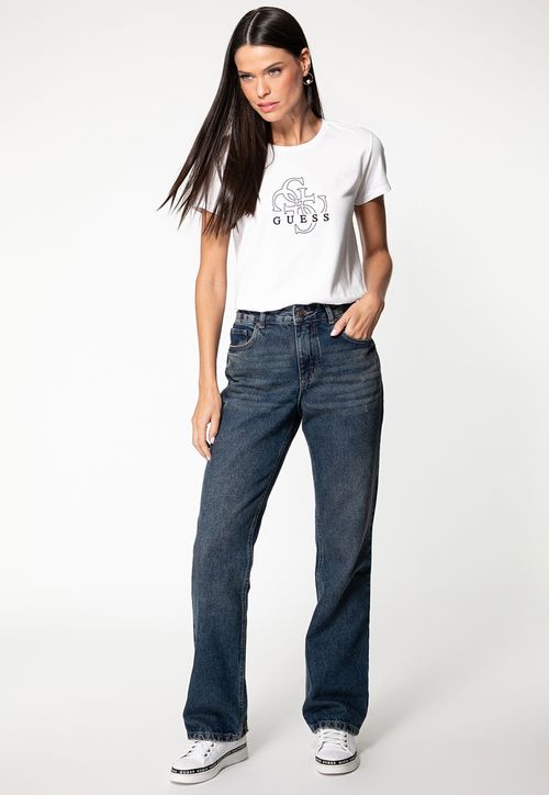 Camiseta 4G Relevo Branco