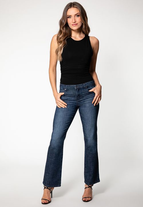 Blusa Sem Manga Franzido Preto