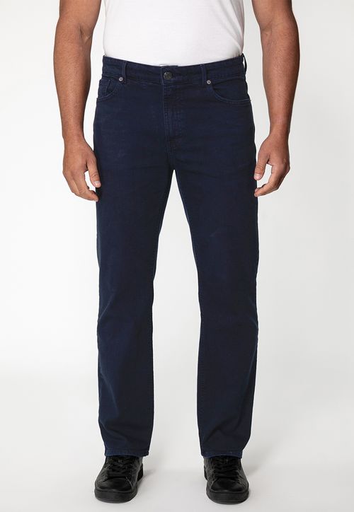 Calça Sarja Regular Straight Azul Escuro