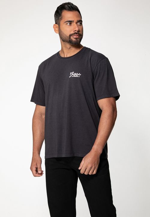 Camiseta Estampa GUESS Silk Preto